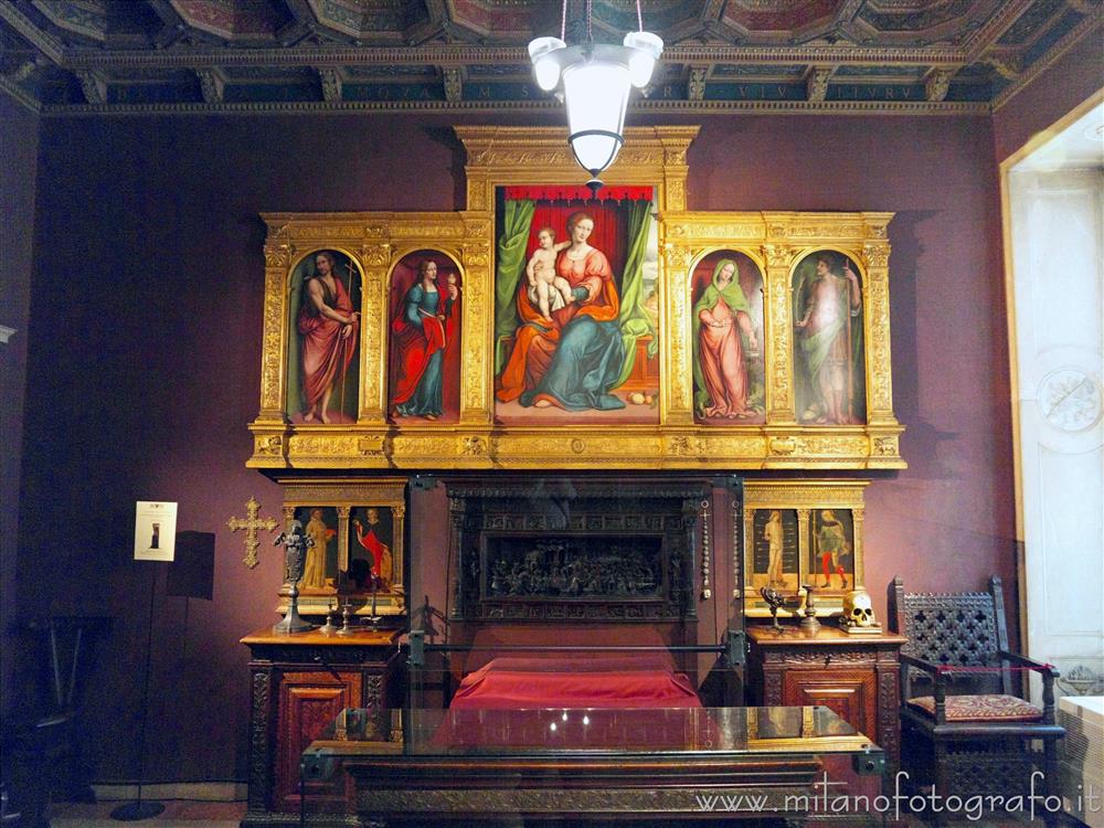 Milan (Italy) - Polyptych of the Virgin and Child with Saints in the House Museum Bagatti Valsecchi